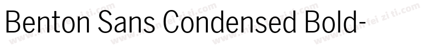 Benton Sans Condensed Bold字体转换